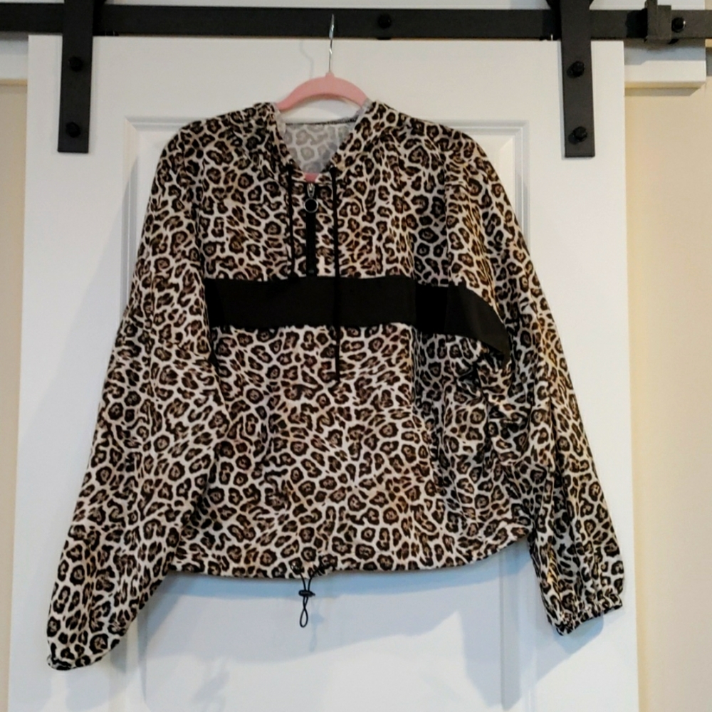 Cheetah Print Windbreaker